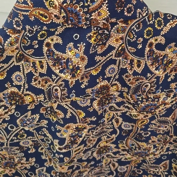 Silver Stone Collection Navy Floral Shirt - Picture 9 of 10